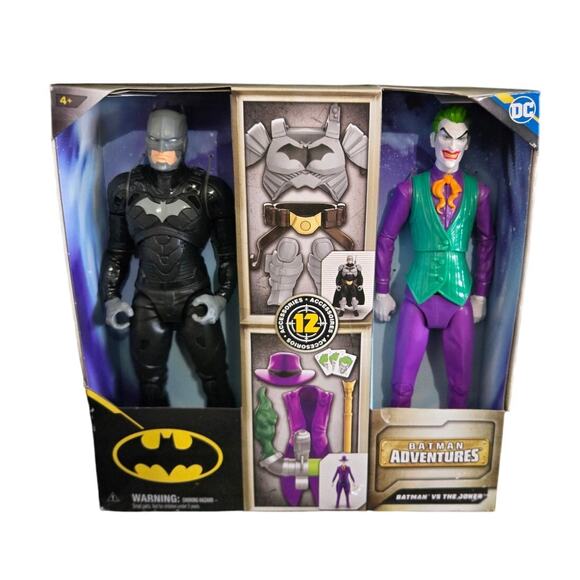 DC Comics Batman vs. Joker 12" Action Figure Set – New Sealed - Picture 1 of 2